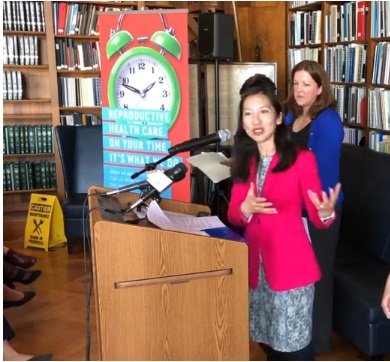 Image: Planned Parenthood president, Leana Wen in RI April 2019