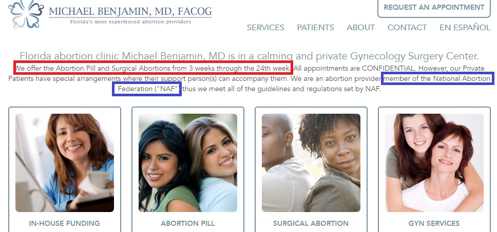 Image: Michael Benjamin abortions up to 24 weeks