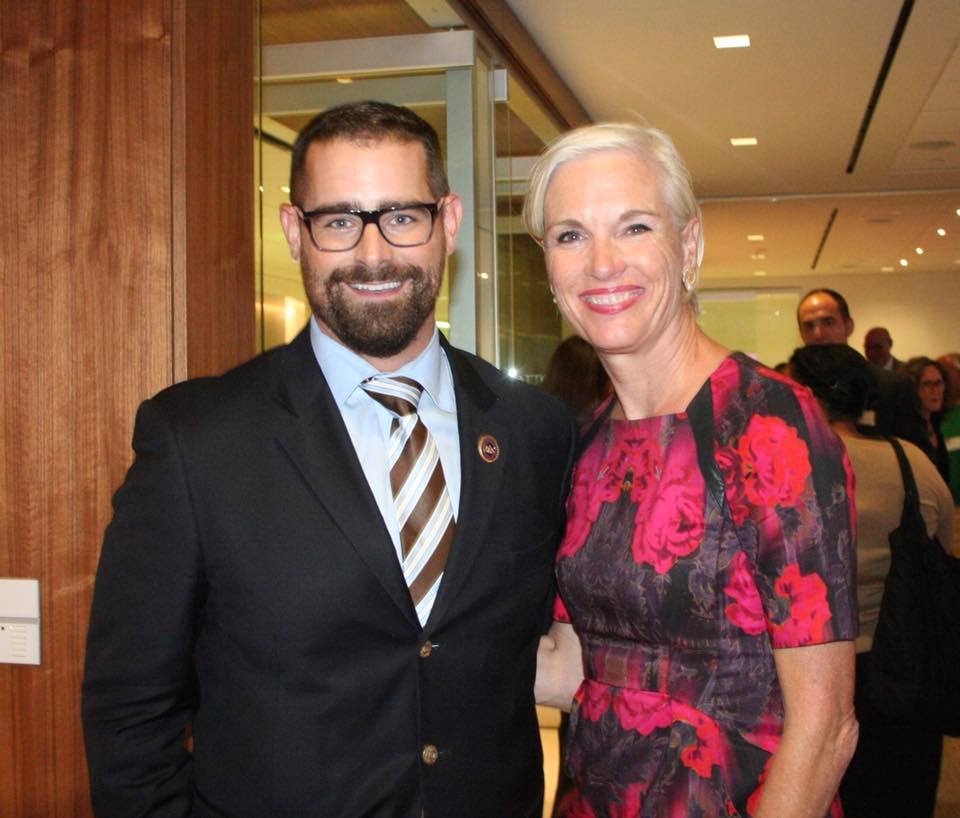 Image: Brian Sims with Cecile Richards (Image: Facebook) 