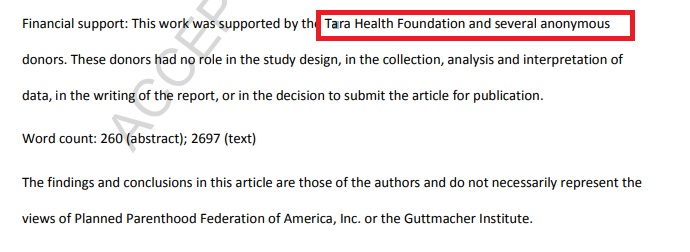 Image: TelAbortion study includes TARA Health and anonymous donors
