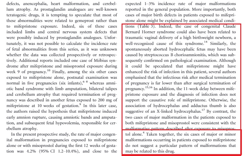 Image: BJOG Mifeprex abortion pill malformation study 2013