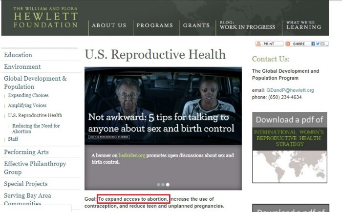 Image: Hewlett goal to expand abortion