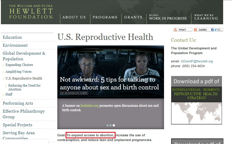 Image: Hewlett goal to expand abortion funded report on abortion safety