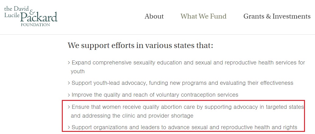 Image: Packard Foundation goal to expand abortion US accessed 7/5/2019