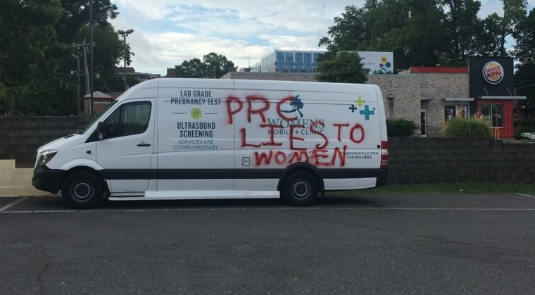 pro-life van vandalized