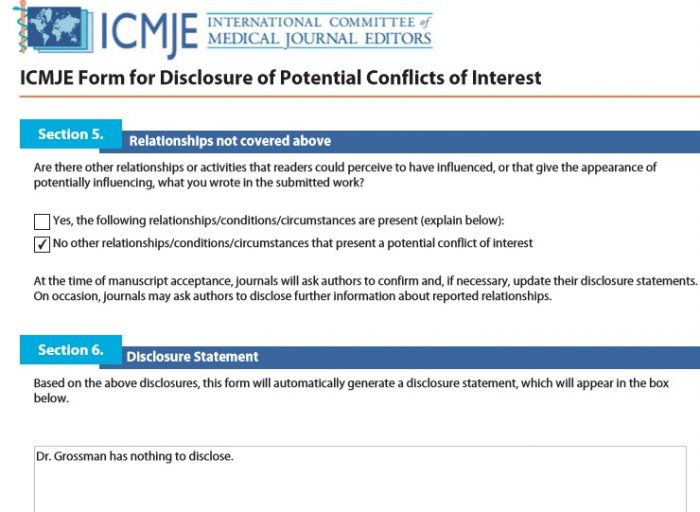 I,age: Daniel Grossman claims no conflicts on abortion study in Annals of Internal Medicine