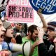 pro-lifers, pro-choices clash