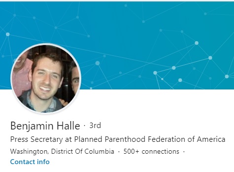 Image: Ben Halle left Planned Parenthood for Buttigieg campaign (Image: LinkedIn) 