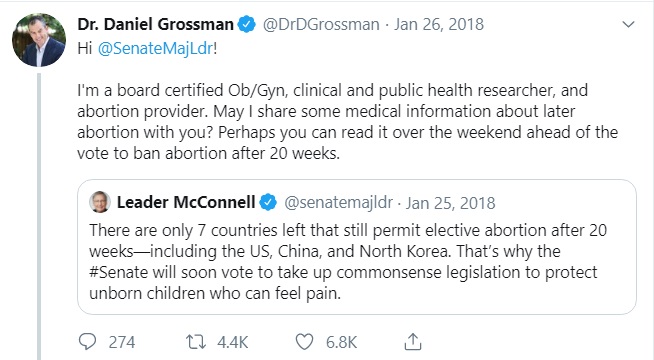 Image: Daniel Grossman abortion provider (Image: Twitter) 