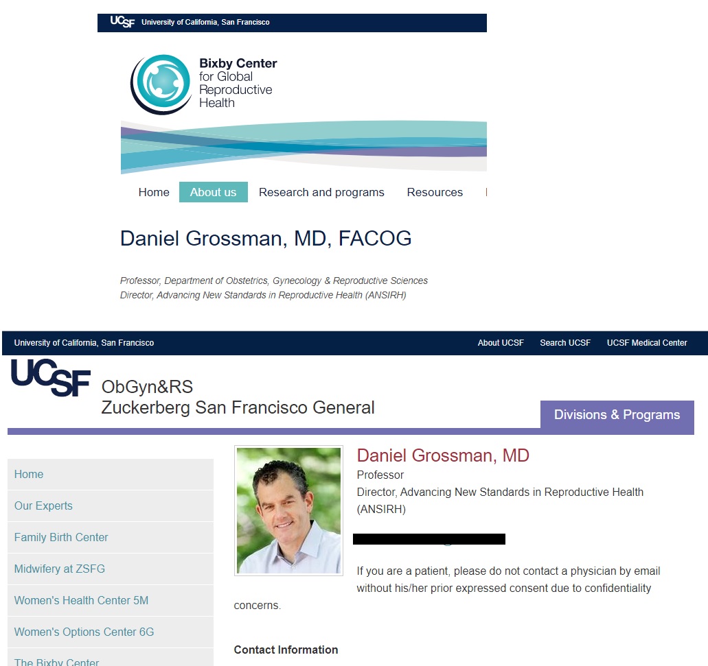 Image: Daniel Grossman professor UCSF abortion training at Bixby