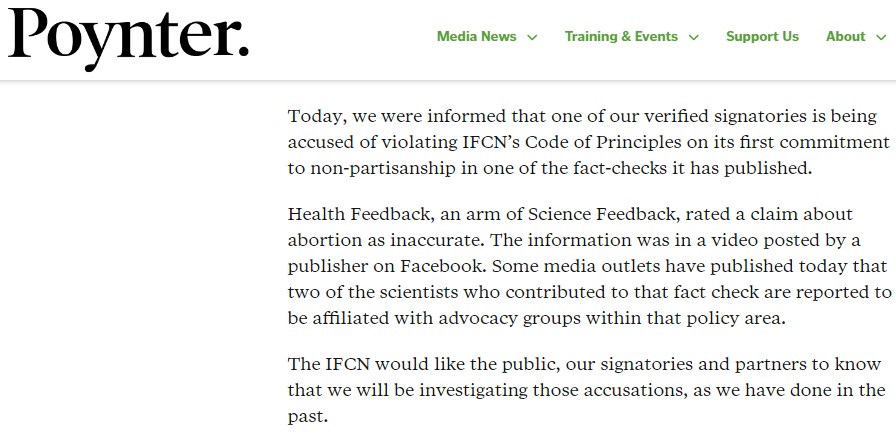Image: Poynter to investigate Health Feedback after abortionists targeted Live Action