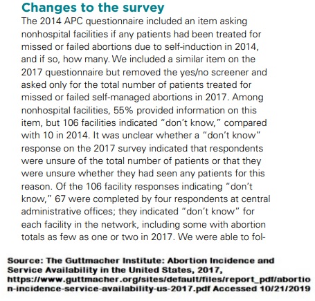 Image: Guttmacher 2017 survey on medication abortion