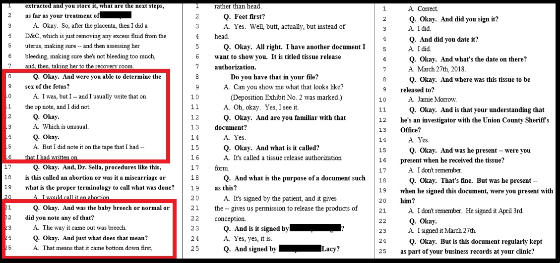 Image: Late-term abortion doc Shelley Sella delivers baby breech at hotel deposition in Eric Lacy rape case