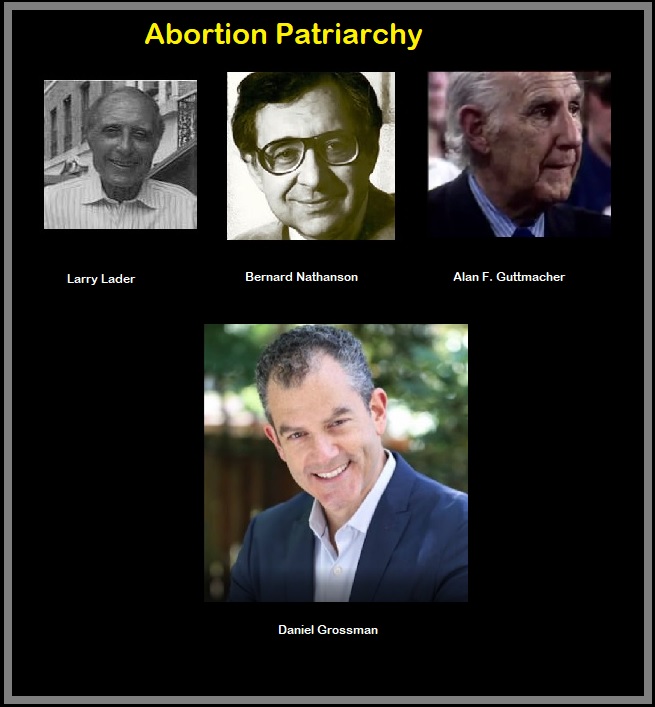 Image: Abortion Patriarchy Daniel Grossman, Alan Guttmacher, Bernard Nathanson and Larry Lader