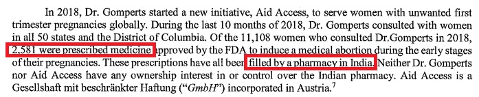 Image: Aid Access responds to FDA warning letter admits illegally dispensing abortion pills