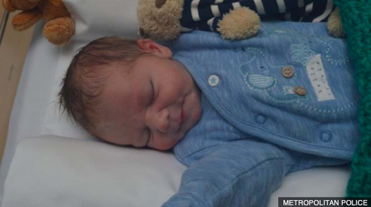 newborn abandoned in London