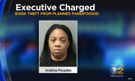 Image: Planned Parenthood executive arrested for theft Andrea Peoples (Image: Chicago CBS)