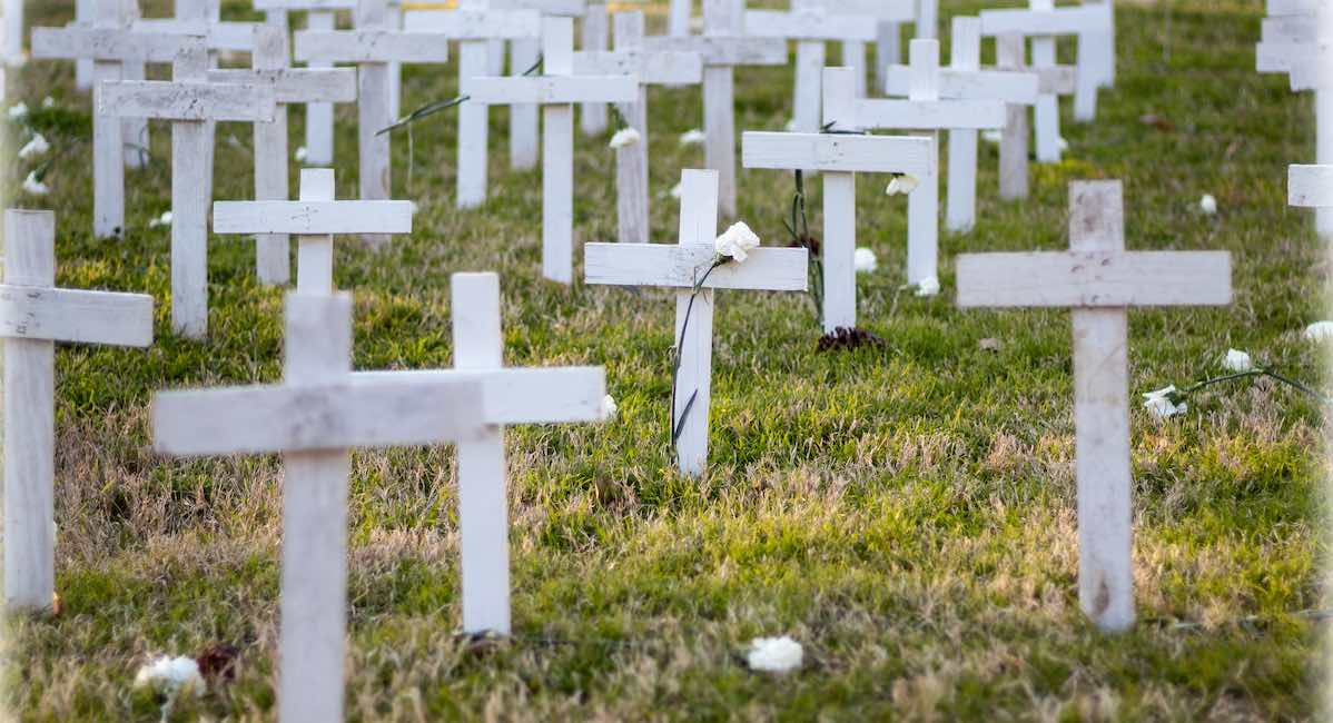 crosses, memorial, unborn, aborted