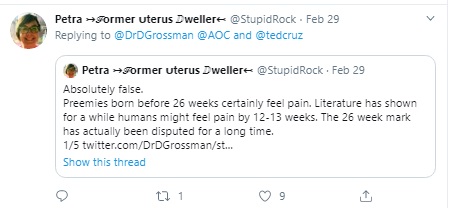 Image: Response to abortion doc Daniel Grossman on fetal pain (Image: Twitter)