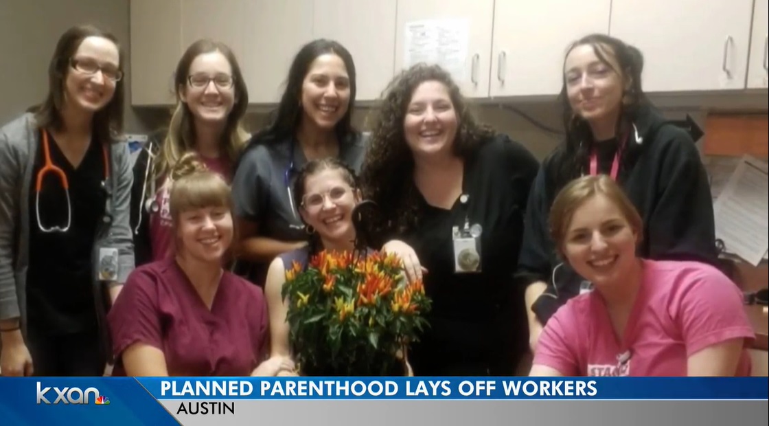 Image: Planned Parenthood lays off workers in Texas (Image: KXAN)