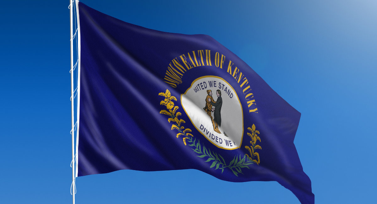 US state flag of Kentucky