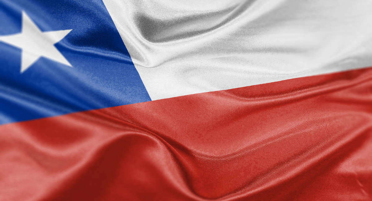 High resolution digital render of Chile flag