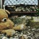 teddy bear, twins, abandoned