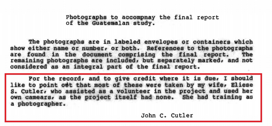 Image: John C Cutler praises wife Eliese for assistance in unethical Guatemalan syphilis experiment (Image: National Archives) 