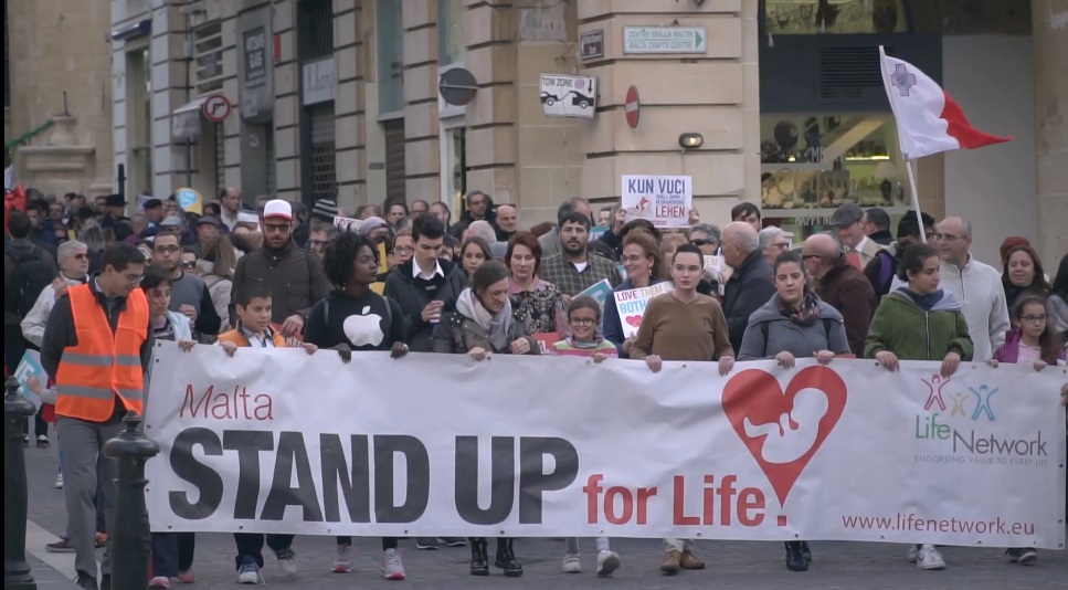 Malta March for Life 2018 screen image LifeNetwork Foundation video 2