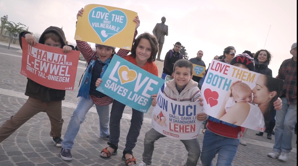 Image: Malta March for Life 2018 ( Screen image: LifeNetwork Foundation video)