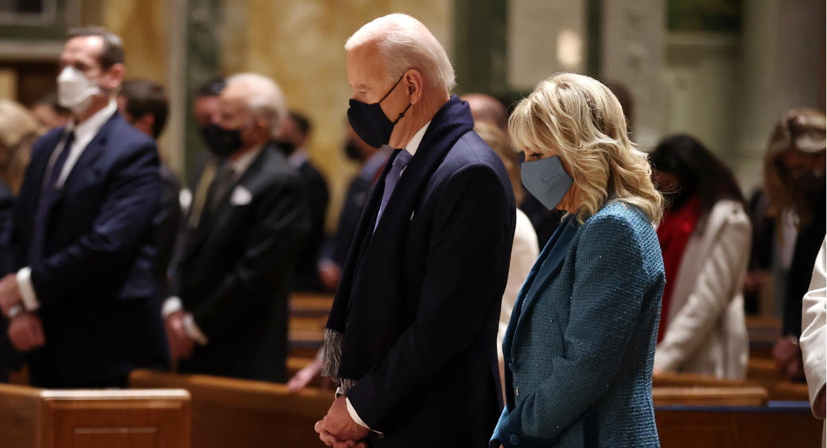 Biden, church, Communion