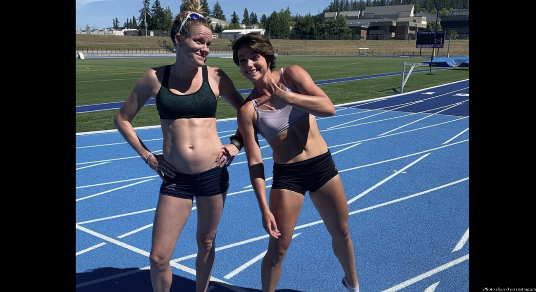 pregnant athlete