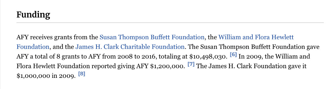 AFY grants Buffett