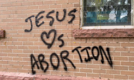 vandalized
