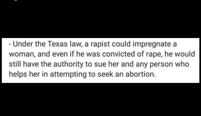 Texas Heartbeat Act, rape