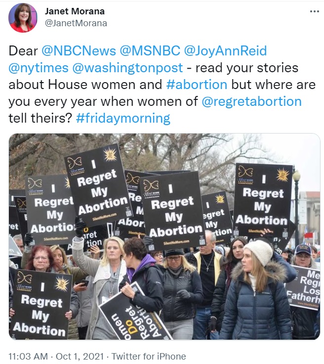 Image: Pro-life leader Janet Morana calls out media over pro-abortion Women's March coverage (Image: Twitter)