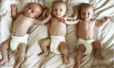 triplets, instagram