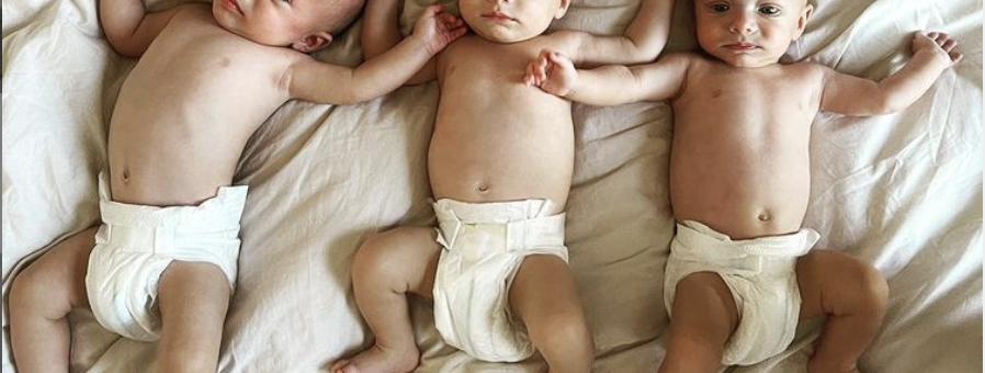 triplets, instagram