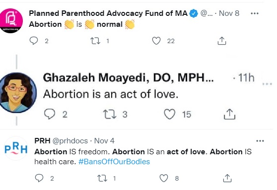 Image: Abortion is an Act of Love (Image: Twitter)