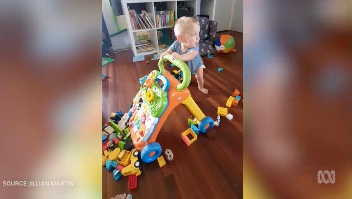 Doctors said her baby would be born brain dead, but now he's taking his first steps