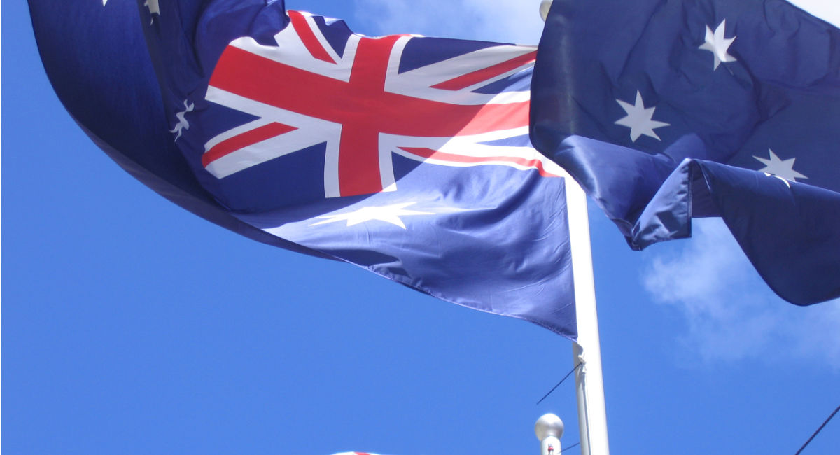 Aussie flags