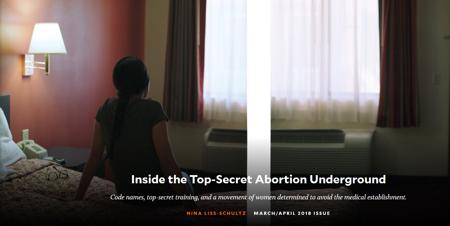 Inside top secret abortion underground Mother Jones