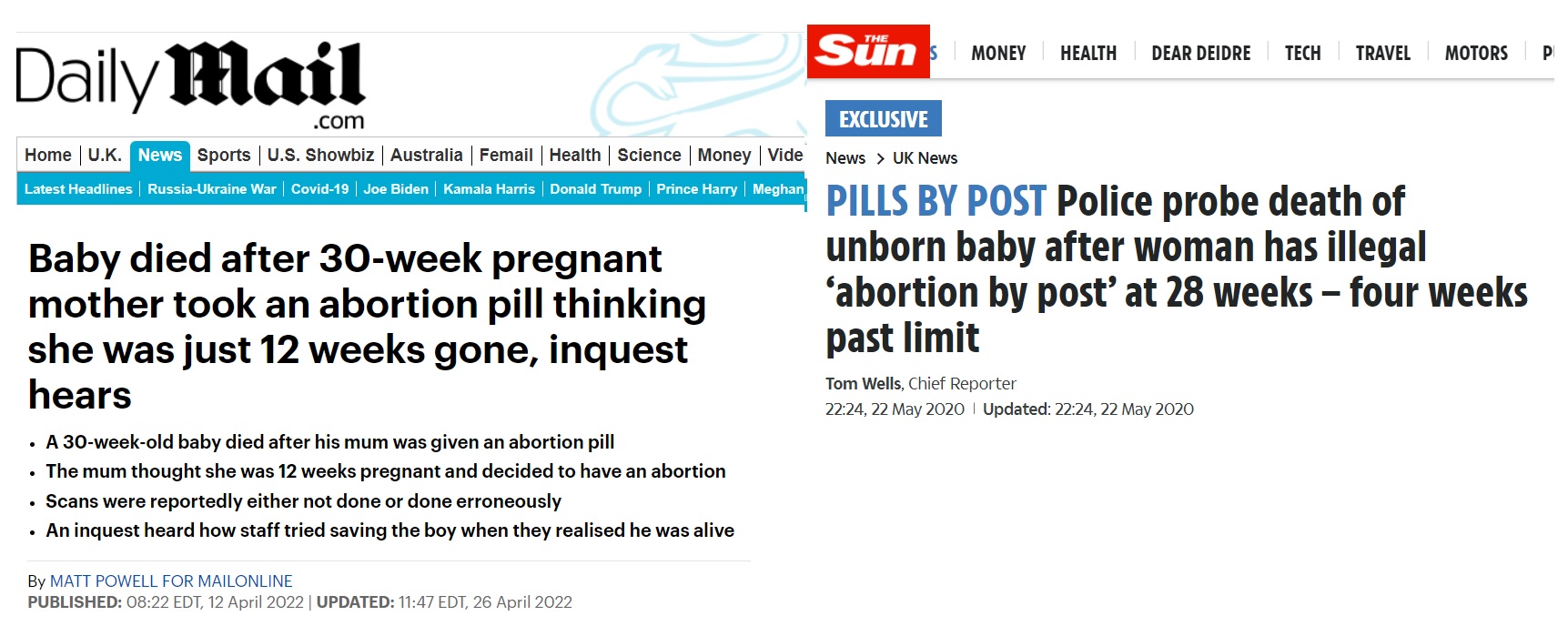 Image: UK abortion pill used late in pregnancy