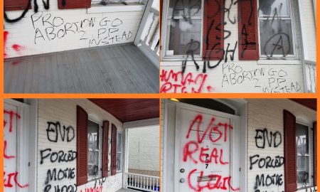 Image: Frederick, MD Pro-life Pregnancy Resource Center vandalized