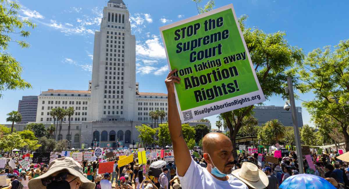 Protestors Rally For Abortion Rights In Los Angeles