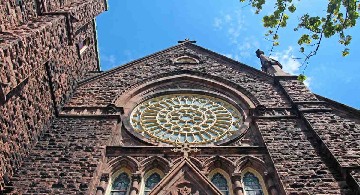 Front View of Trinity Episcopal Church in Buffalo, New York