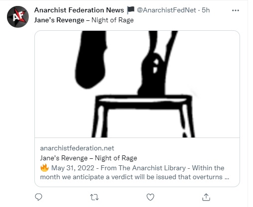 Anarchist Federation News Janes Revenge