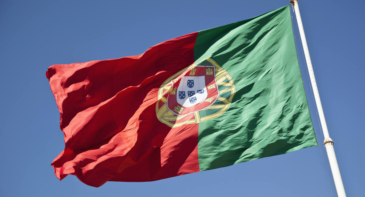 Portuguese flag flying