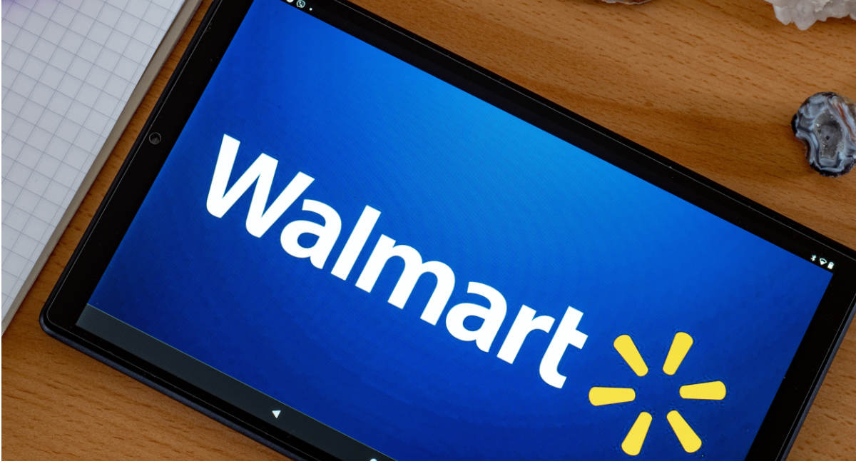 In this photo illustration, a Walmart, Inc. logo seen