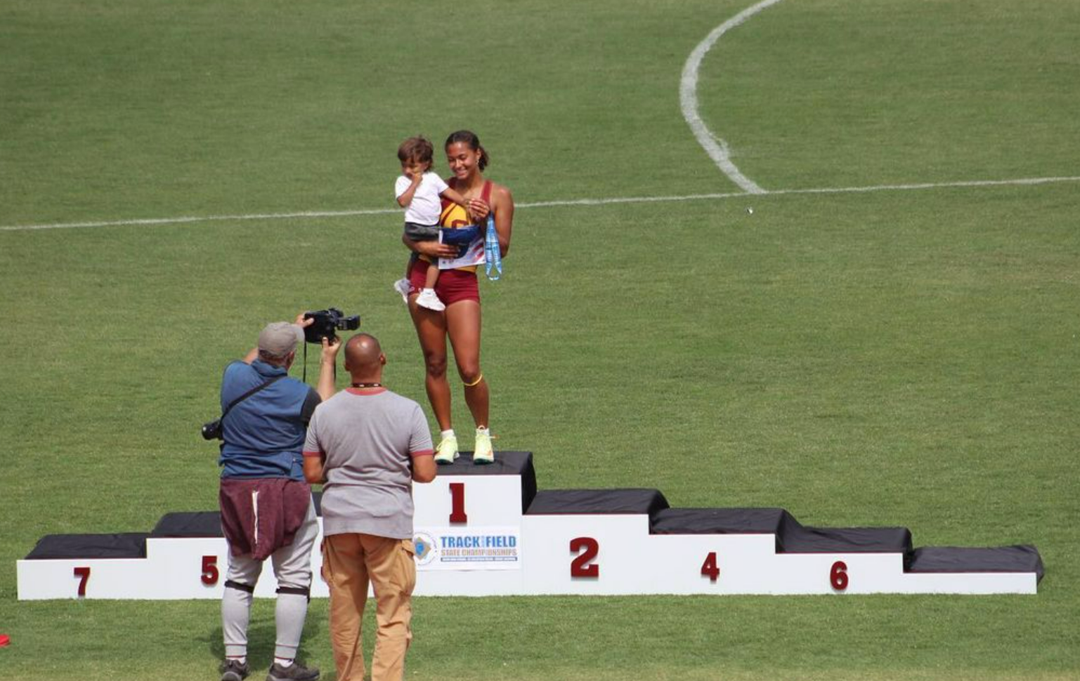 10. How This Track Star Balances Her Athletic Career and Maintaining Her Blue Hair - wide 1